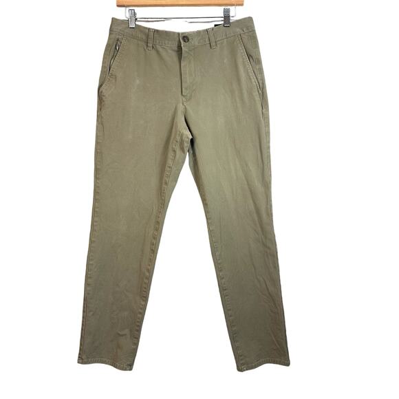 Bonobos Mens Straight Leg Chino Pants Athletic Fit Flat Front 31/30 Tan Khaki - Picture 1 of 11